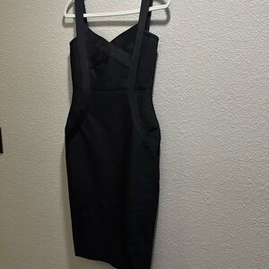 Black bodycon dress